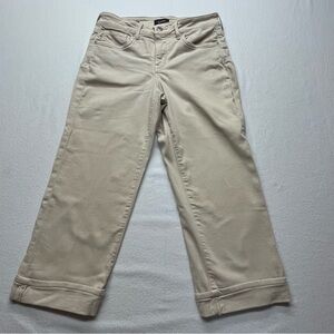 NYDJ Cropped Pants Marilyn Straight Women's 4 Beige